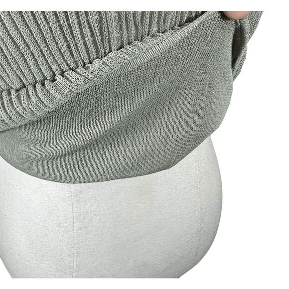 Vintage Giorgio Armani Rib puckered texture top Gray Crop Chic Size IT 42 US 6 - Picture 9 of 9